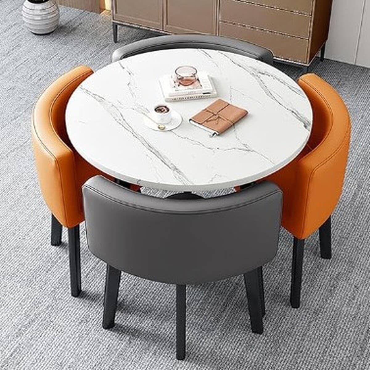 Съемный обеденный стол для дома, небольшой квартиры, обеденный стол, магазин, стол для переговоров на тротуарке и стул,...
