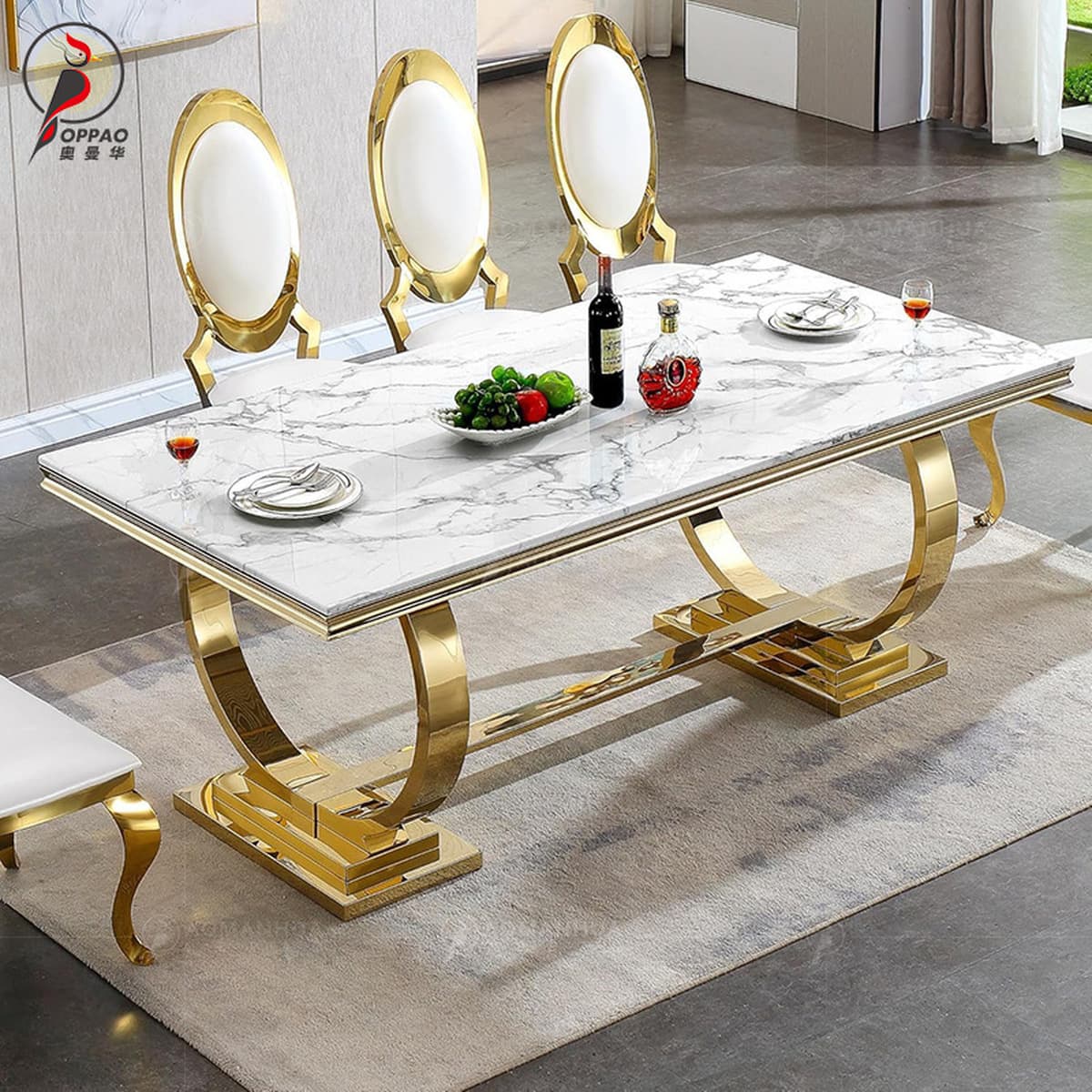 Скандинавский обеденный стол и стул, современный простой прямоугольный обеденный стол для небольшой квартиры, домашний...