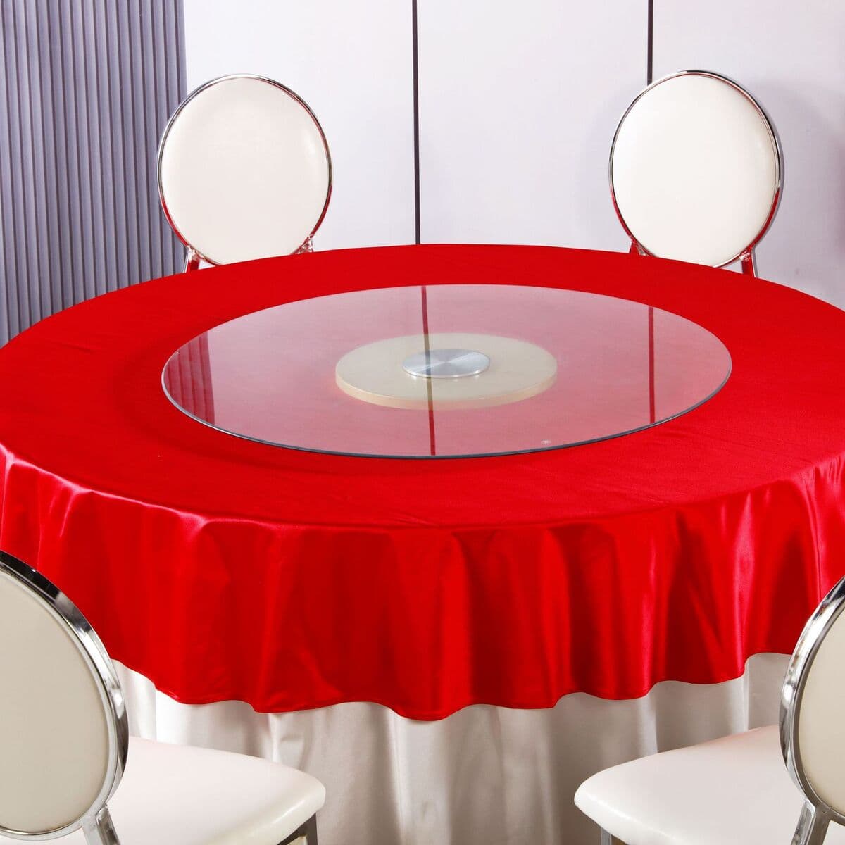 Фабрика оптом закаленное стекло поворотный стол Отель Ресторан стол круглый стол горячий горшок высокий двухэтажный...