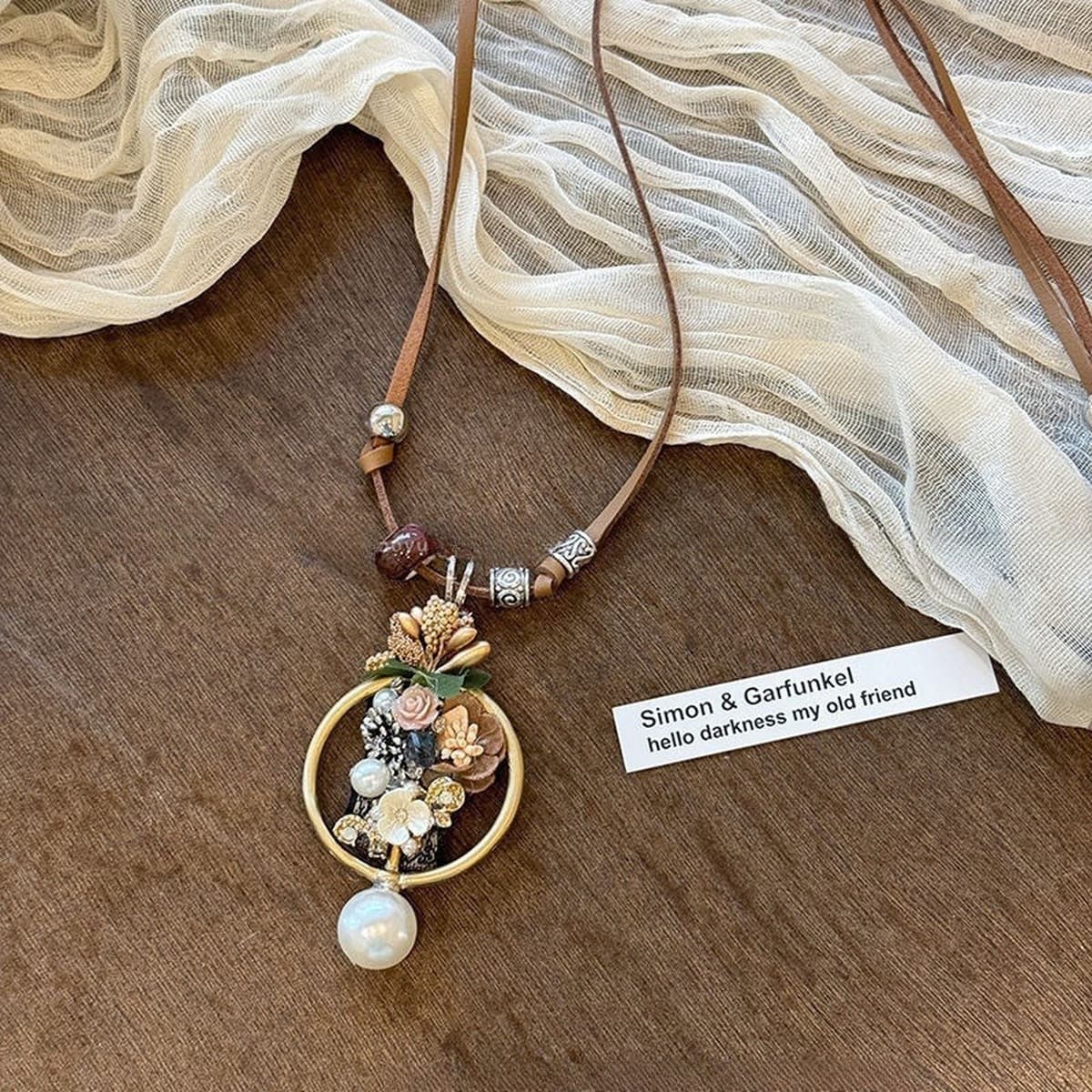 Богемное ретро керамическое ожерелье для женщин, новый китайский стиль, экзотический этнический стиль, высококачественная...