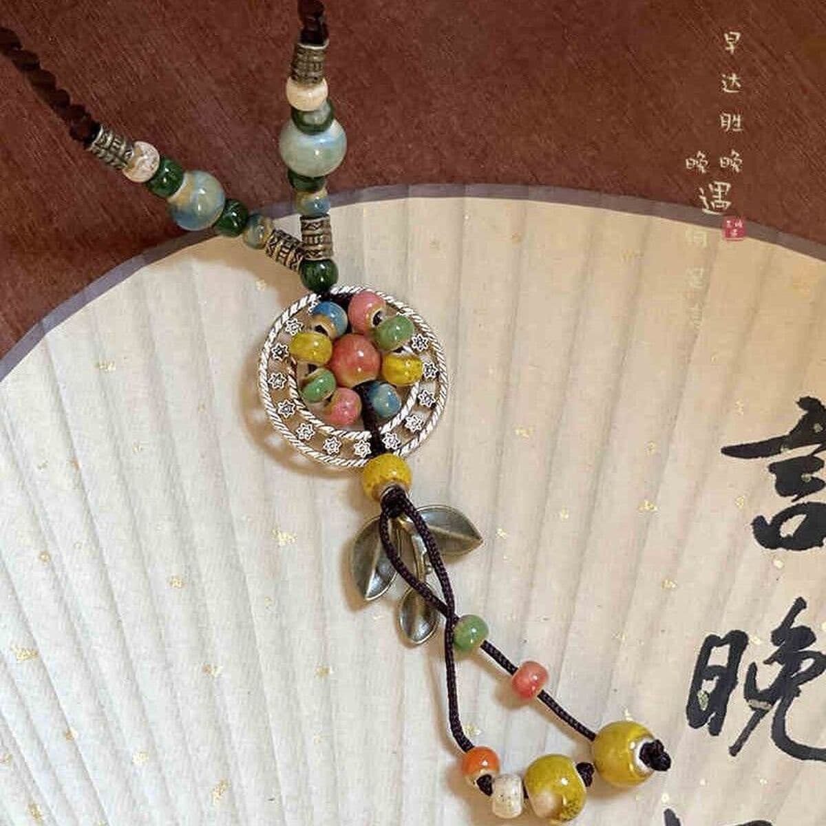 Богемное ретро керамическое ожерелье для женщин, новый китайский стиль, экзотический этнический стиль, высококачественная...