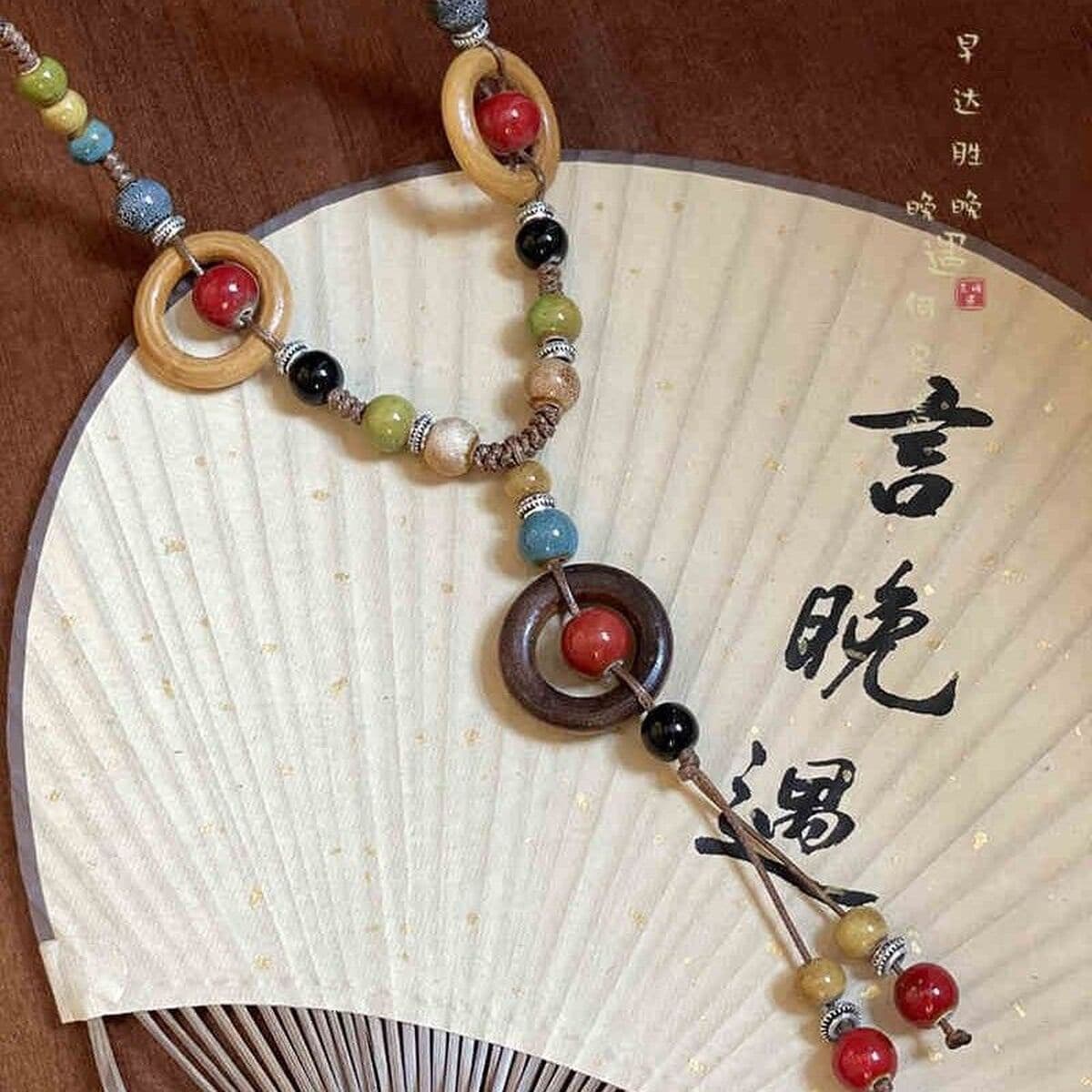 Богемное ретро керамическое ожерелье для женщин, новый китайский стиль, экзотический этнический стиль, высококачественная...