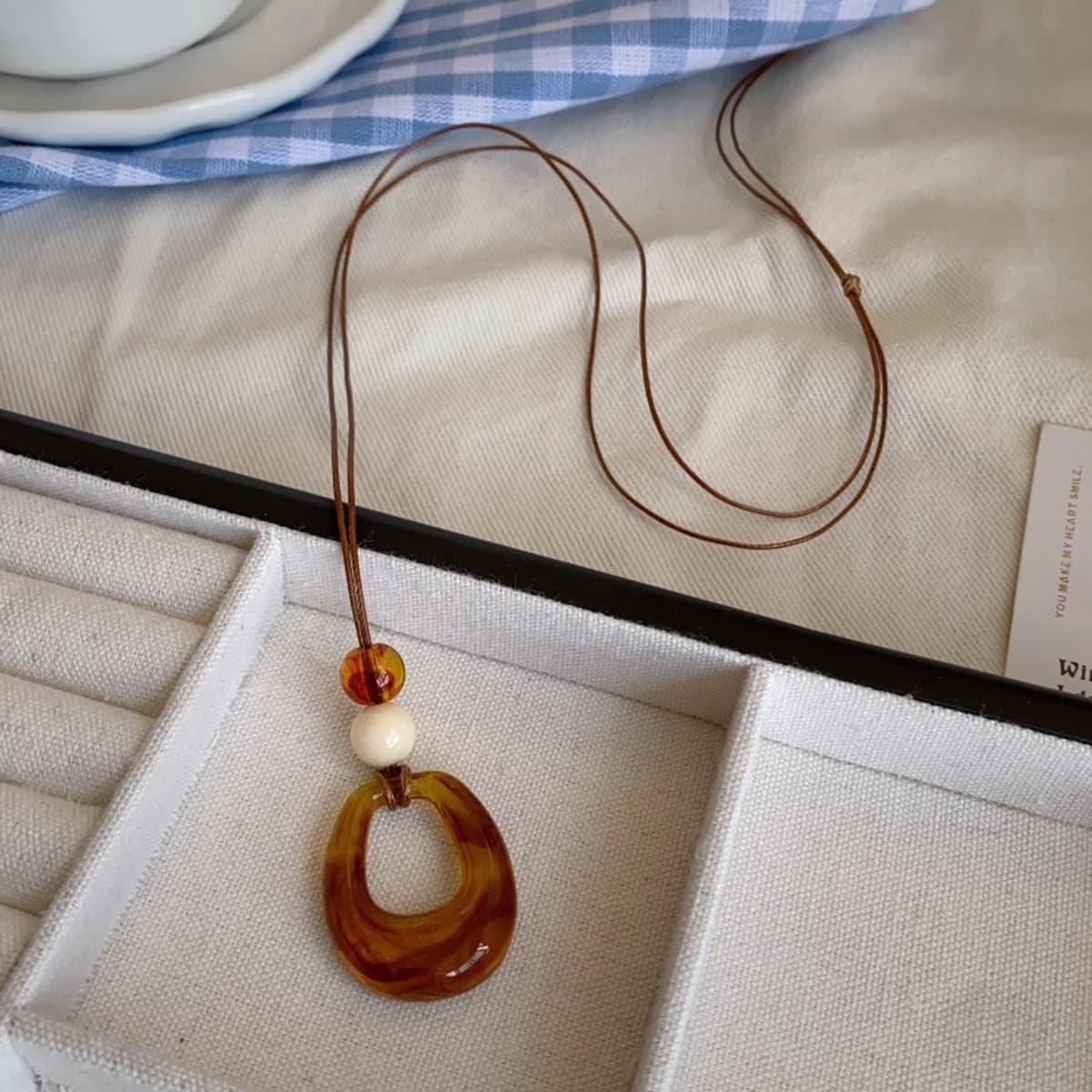 Богемное ретро керамическое ожерелье для женщин, новый китайский стиль, экзотический этнический стиль, высококачественная...