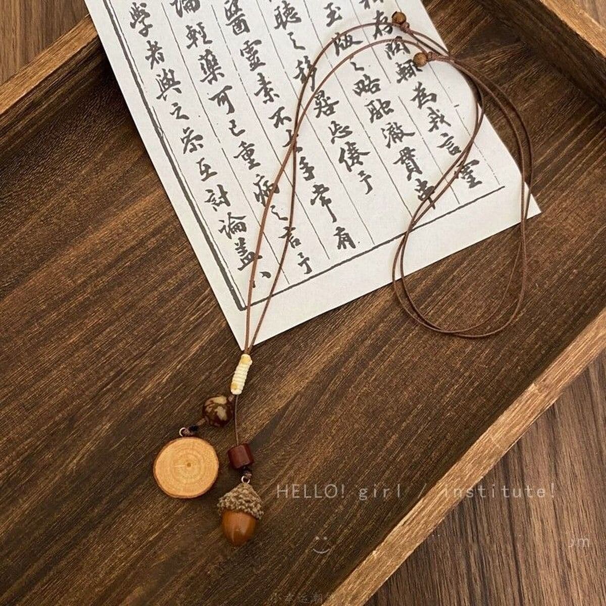 Богемное ретро керамическое ожерелье для женщин, новый китайский стиль, экзотический этнический стиль, высококачественная...