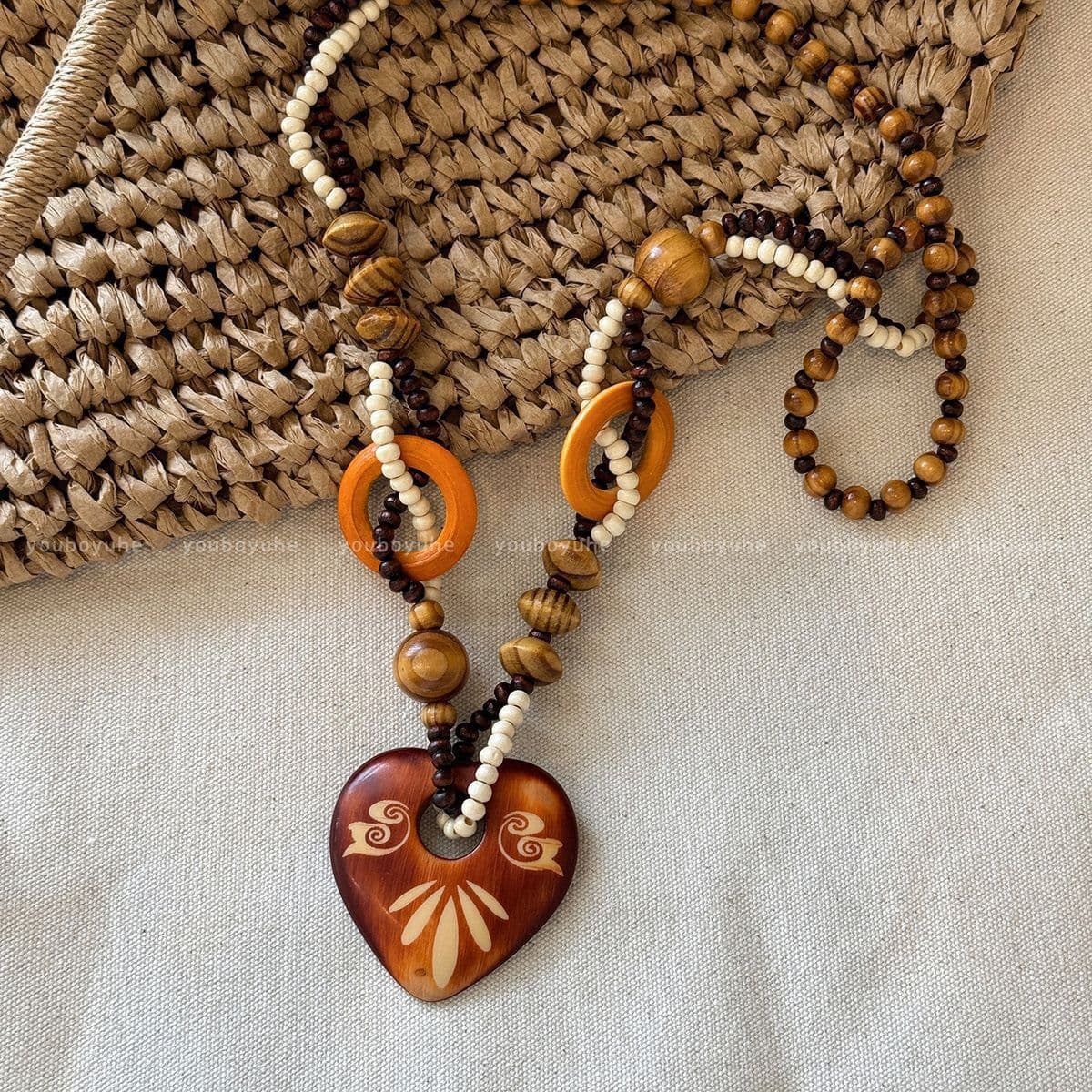 Богемное ретро керамическое ожерелье для женщин, новый китайский стиль, экзотический этнический стиль, высококачественная...