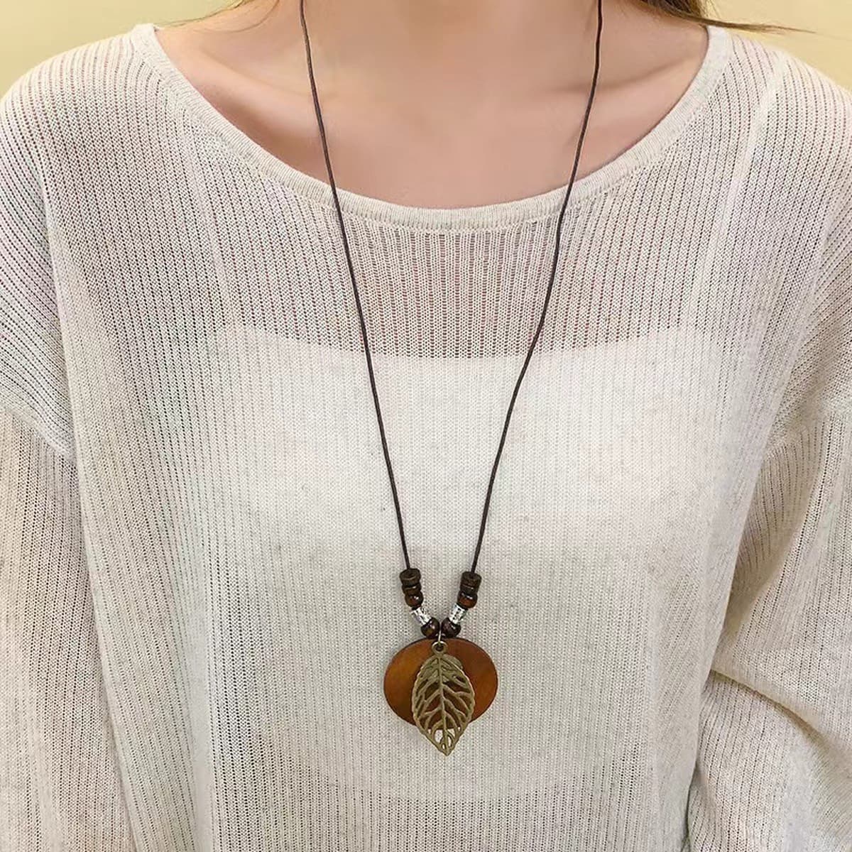 Богемное ретро керамическое ожерелье для женщин, новый китайский стиль, экзотический этнический стиль, высококачественная...