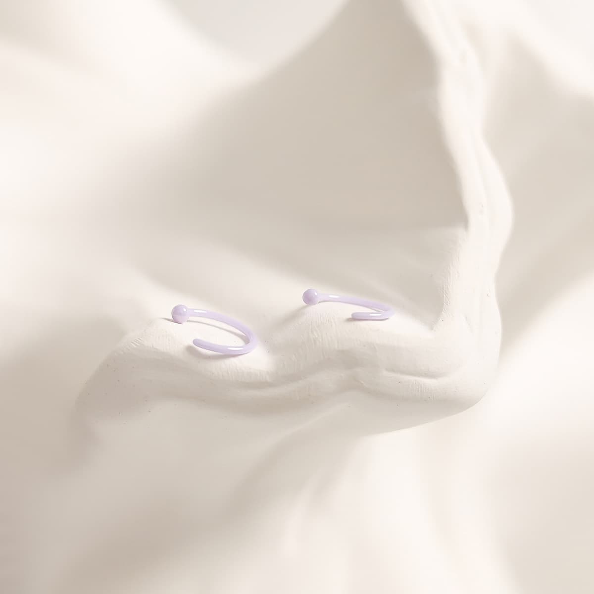 Биокерамические серьги-гвоздики для женщин, керамические серьги-кольца, маленькие серьги, которые не нужно снимать во время...