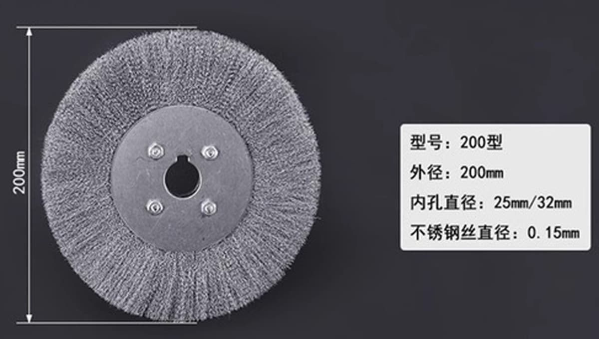 Плоская проволочная щетка из нержавеющей стали для удаления ржавчины, полировки, зачистки, шлифовки дерева, для угловой...