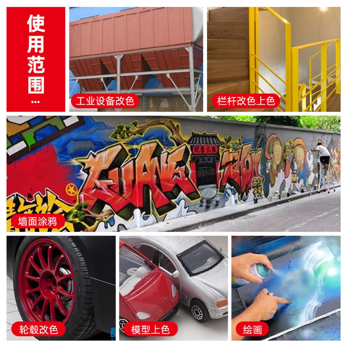 Sanhe с ручным приводом самоокраска краска стены граффити автомобильное колесо Yi Нержавеющее изменение Белый Черный Ремонт...