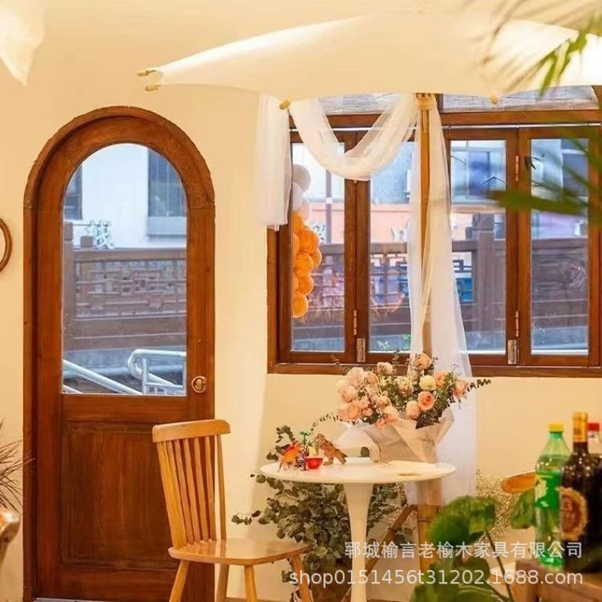 Старые вяза раздвижные окна внутренняя дверная рама китайского стиля ретро десерт магазин кофейни оконная рама старинные...