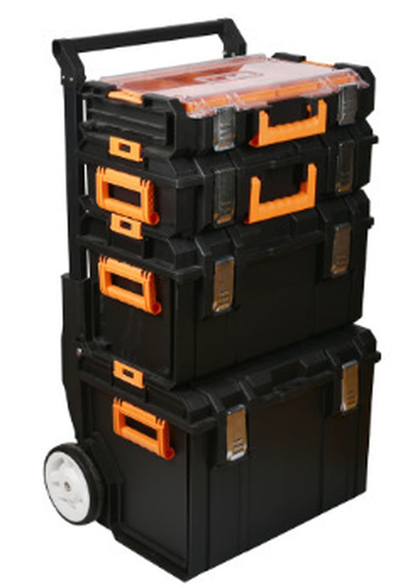 Комбинированная тележка для штабелирования ящика для инструментов Ящик для хранения электрооборудования Бытовая тележка для...