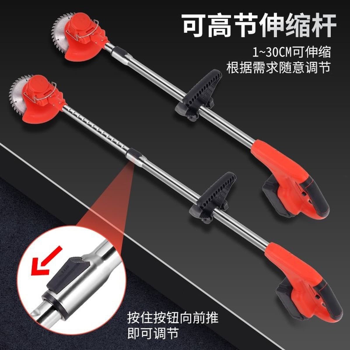 Бесщеточный многофункциональный садовый триммер для газона, электрический кусторез, газонокосилка с литиевой батареей