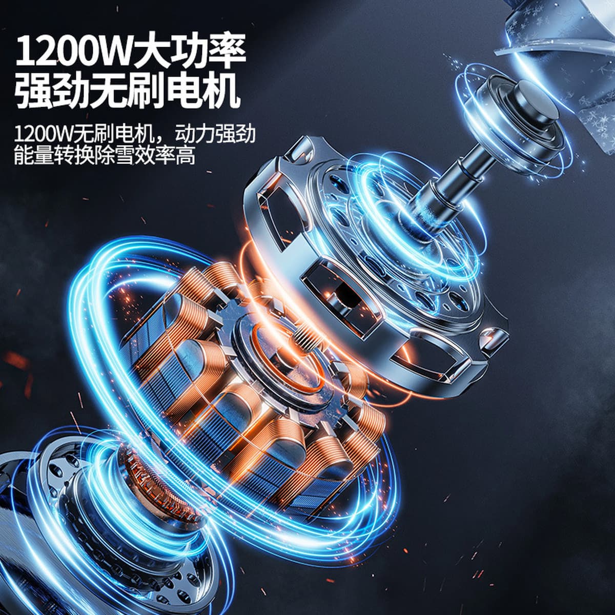 Трансграничный ручной снегоуборщик, снегоочиститель на литиевой батарее, бытовой инструмент для уборки снега, складная...