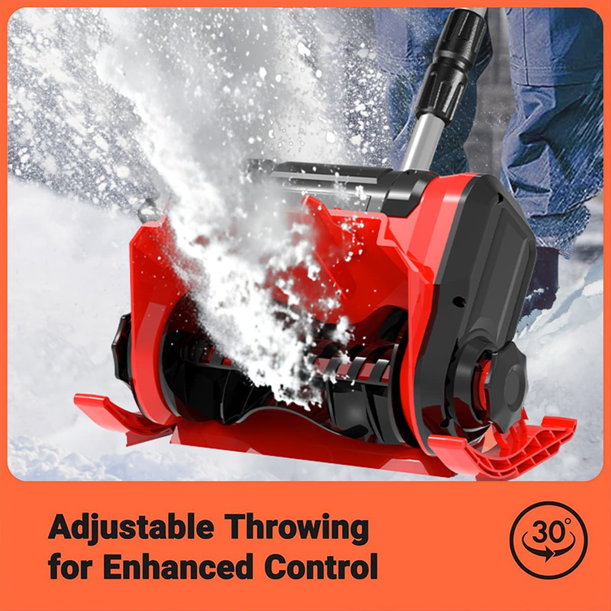 Литиевая батарея для внешней торговли, перезаряжаемый бытовой очиститель снега, мощная снеговая лопата с 70% off стопками,...