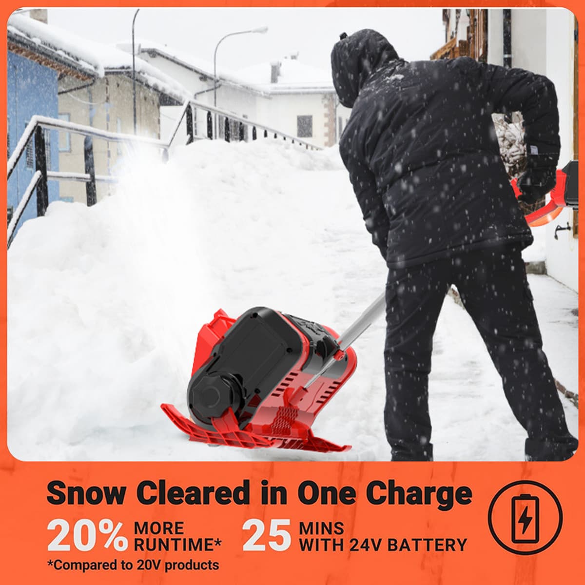 Литиевая батарея для внешней торговли, перезаряжаемый бытовой очиститель снега, мощная снеговая лопата с 70% off стопками,...