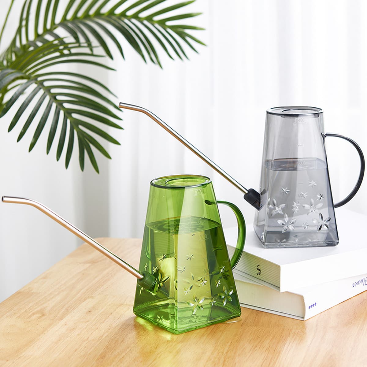 Садовая лейка из нержавеющей стали высокого давления с длинным носиком для домашнего садоводства, автоматическое устройство...