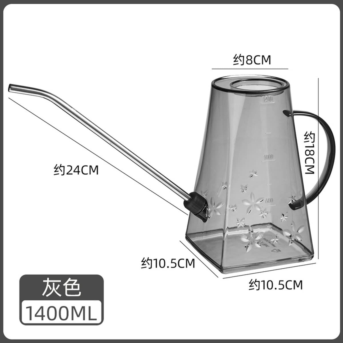 Садовая лейка из нержавеющей стали высокого давления с длинным носиком для домашнего садоводства, автоматическое устройство...