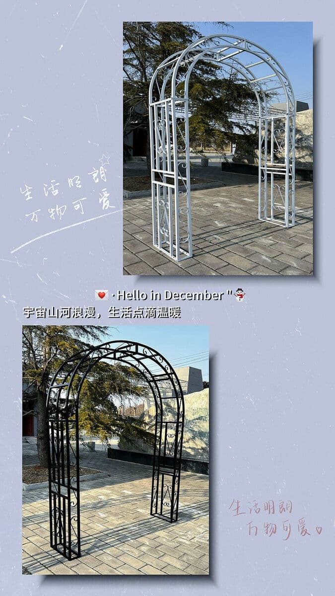 Кованая арка в европейском стиле, решетка для роз, подставка для цветов, открытый двор, вилла, цветочная подставка, арка,...