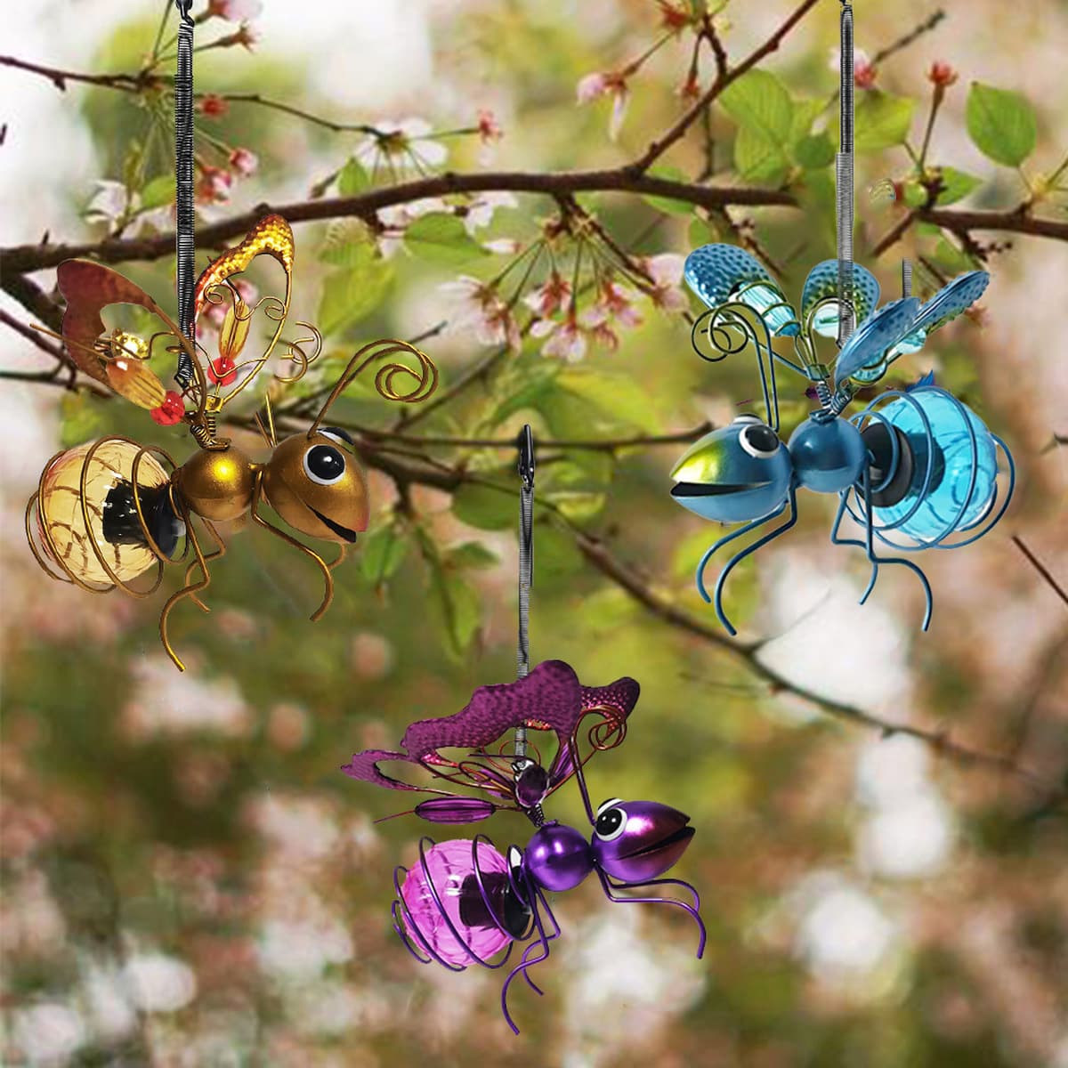 Трансграничный Новый Startistice подвесной Apsara со светящимися червячными украшениями садовые украшения