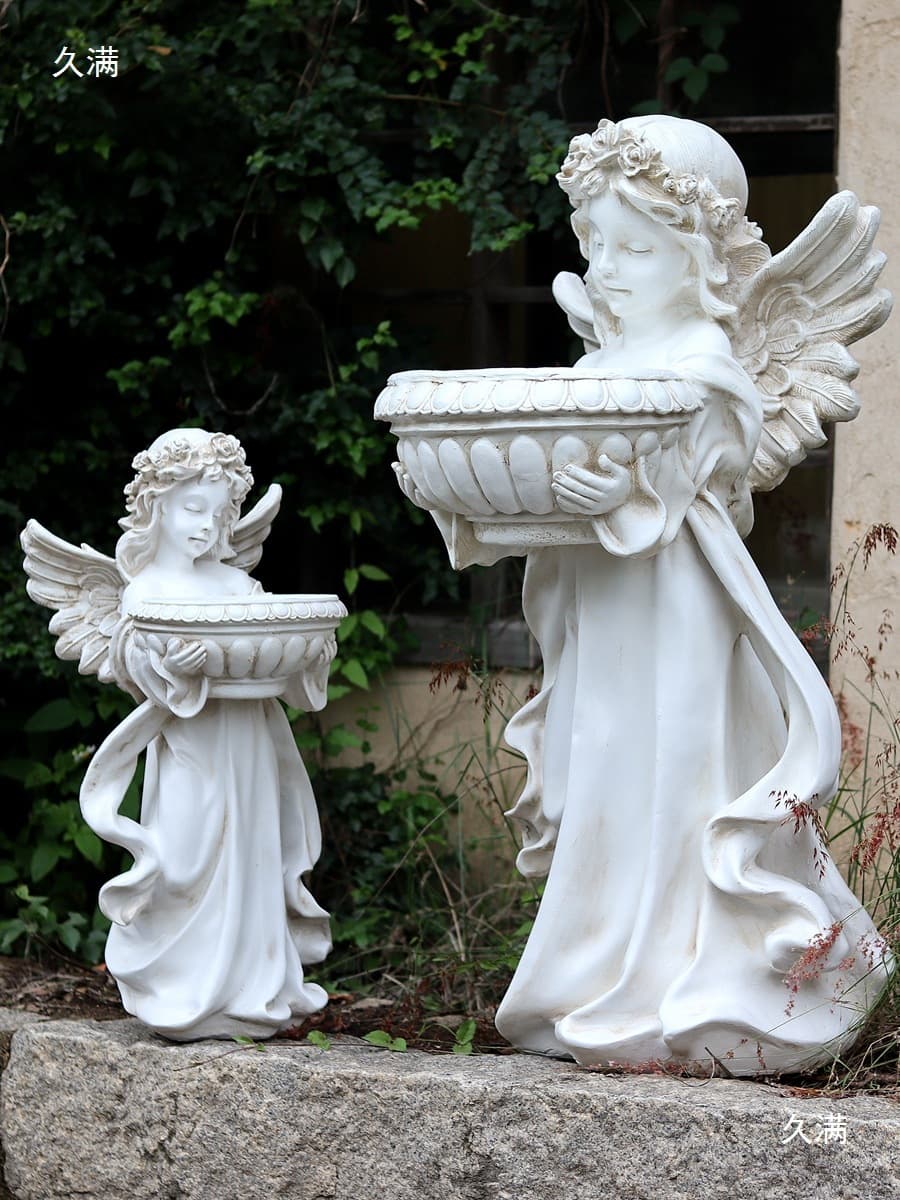 Французский дворовый фонтан, европейский декор, большая садовая вилла Алисы, гостиная, смола, уличный напольный ландшафтный...