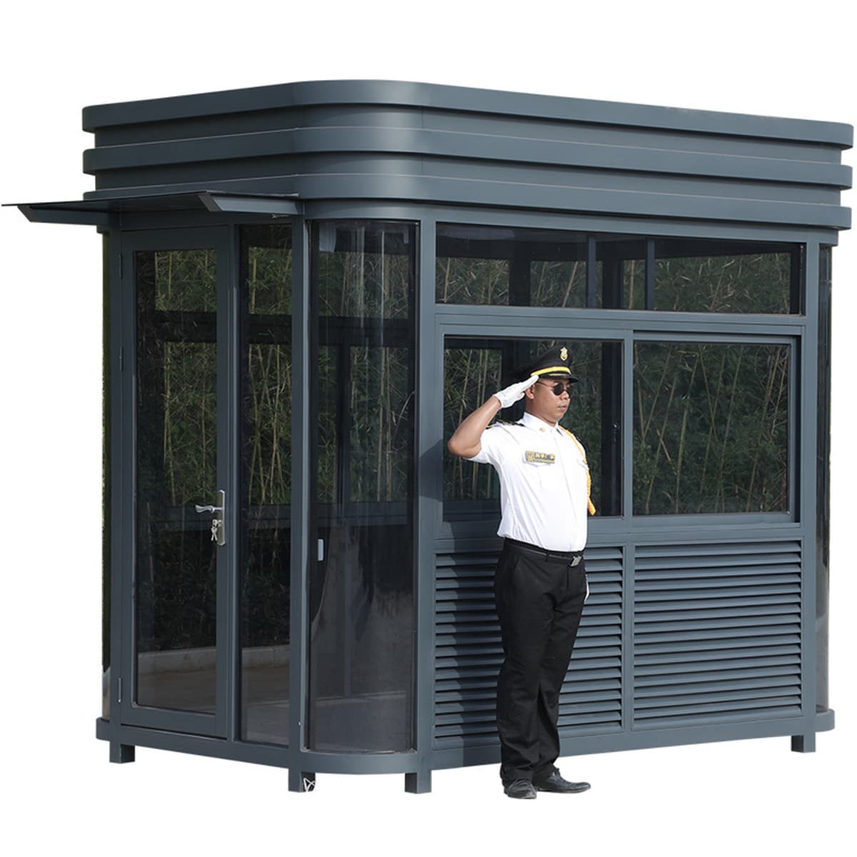 Пост охраны, курительная будка со стальной конструкцией, уличная постельная будка из нержавеющей стали, производитель постов...