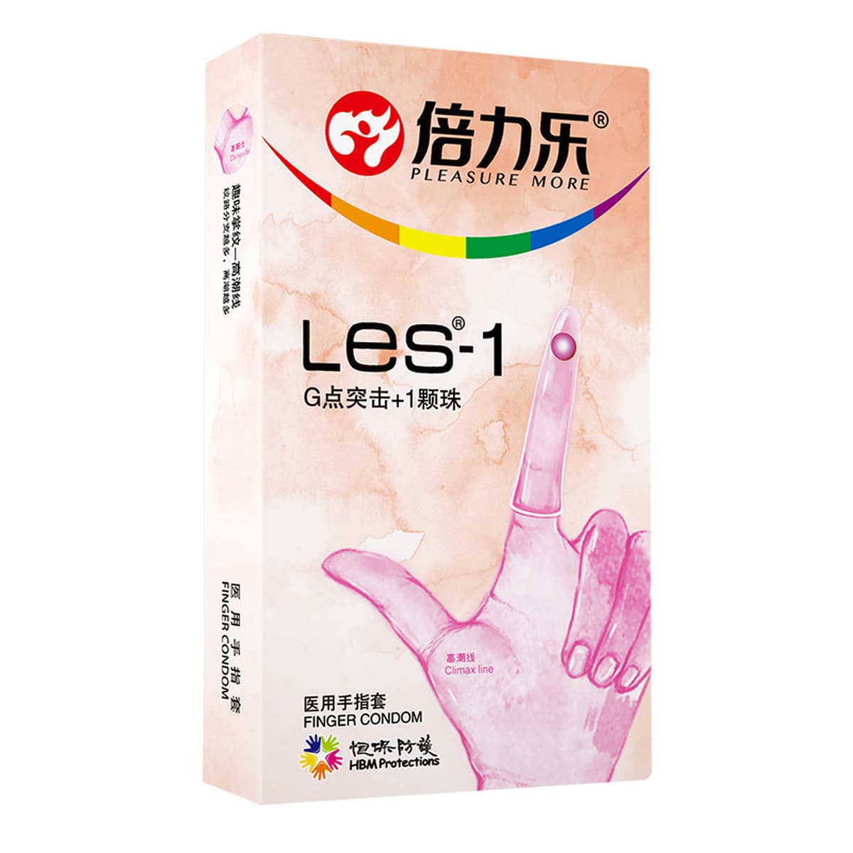 Двойной Леле LES-1 Лесбийский медицинский взрывоопасный презерватив для пальцев G Point Нападение частиц Сбор секс-товаров