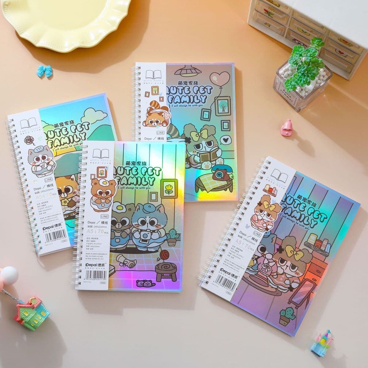 Немецкая новая версия A5 мультфильм милый ветер двойной катушки ноутбук записи книги записи ноутбука оптовая горизонтальная...