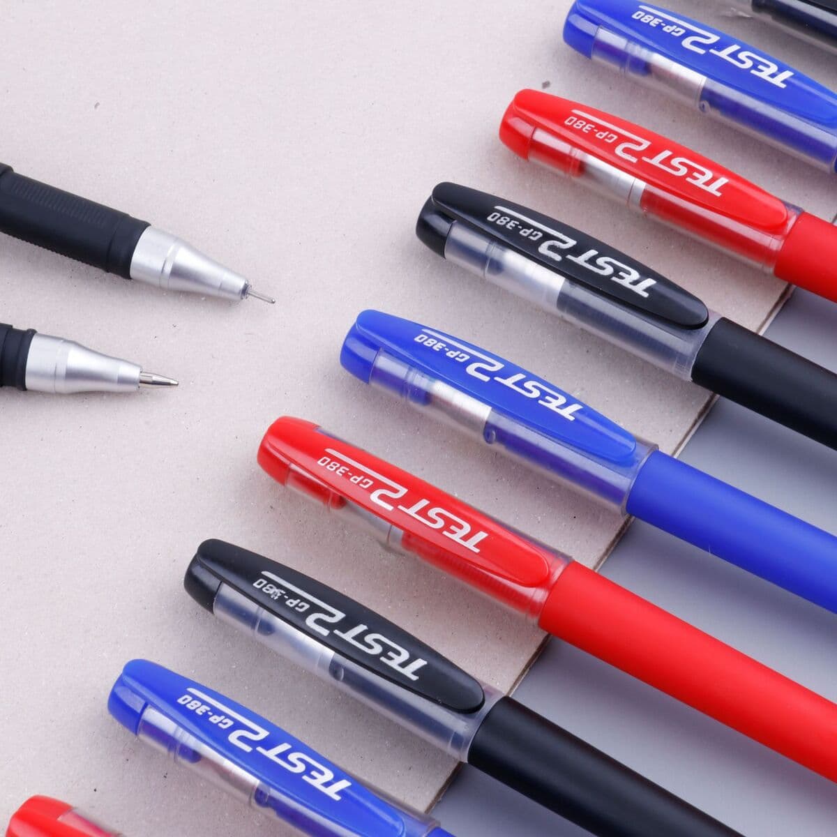 Ручка гелевая GP380 с матовым покрытием, толщина линии 0.5 мм, для подписи, черная, с тонким стержнем, для офиса и учебы,...