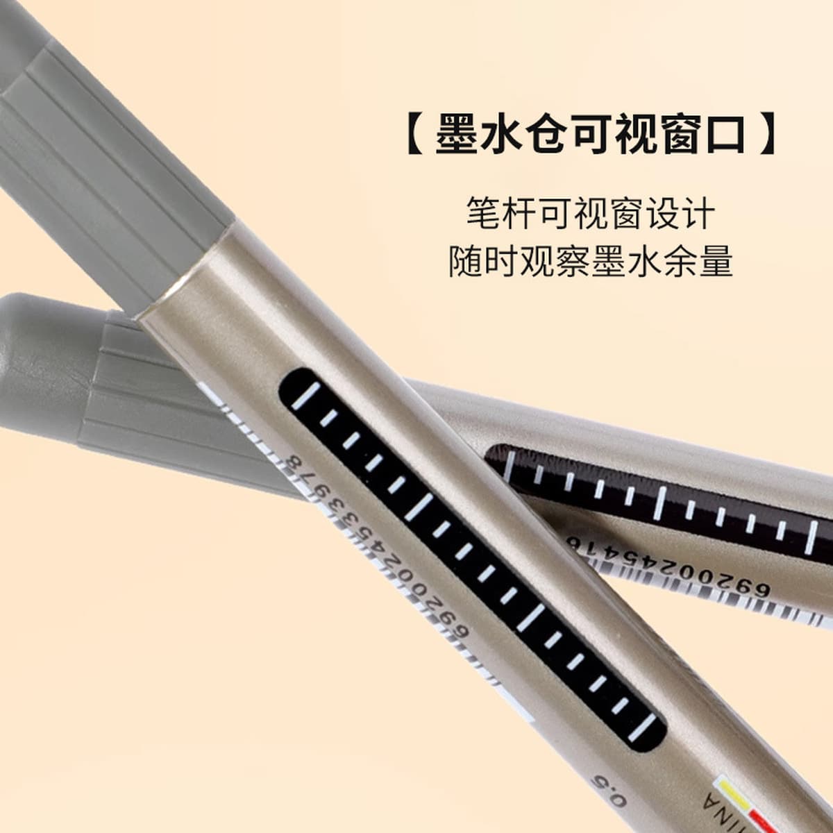 Ручка-роллер Baixue PVN-166 с прямым подачей чернил, черная, для подписи, игольчатая, гелевая, канцелярские товары оптом